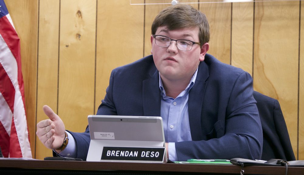 Selectboard chair Brendan Deso, 1-6-2020